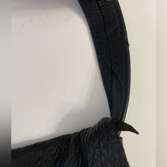 ERDA Vtg Handmade Deer- hide Shoulder crossbody Black purse Unique & stylish - Picture 15 of 16